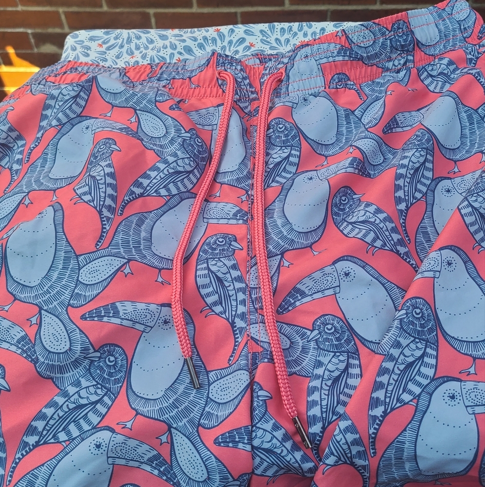 Grayers Swim Shorts XL 7" Cool Bird Print